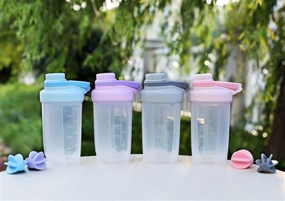 Bottiglia di shaker di plastica proteica